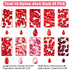 200Pcs 10 Styles Transparent Glass Pendants GLAA-GA0001-92-2