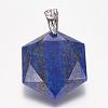 Natural Lapis Lazuli Gemstone Pendants G-E338-09C-2