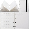 4 Pages Felt Shoe Charms Collection Binder Book AJEW-WH0513-04A-1