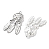 Rack Plating Alloy Rhinestone Pendants PALLOY-F311-19P-01-2