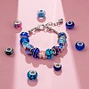 80Pcs 20 Style Rondelle European Beads Set for DIY Jewelry Making Finding Kit DIY-LS0004-14-7