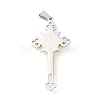 PVD Vacuum Plating 304 Stainless Steel Big Pendants LS-STAS-D052-03GP-2