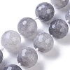 Natural Cloudy Quartz Beads Strands G-E524-08-25mm-1