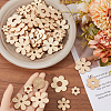 100Pcs Wooden Cabochons WOOD-SC0001-72-3