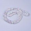 Electroplate Glass Beads Strands EGLA-F146-AB01-2