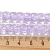 Transparent Spray Painting Crackle Glass Beads Strands GLAA-NH0001-05D-4