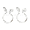 Resin Clip-on Earring Findings FIND-H046-15-1