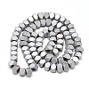 Electroplate Non-magnetic Synthetic Hematite Beads Strands G-T061-05C-2