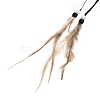 Indian Style ABS Woven Web/Net with Feather Pendant Decorations AJEW-B016-04B-4