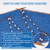 Flower & Bird Alloy Pendant Crochet Counter Chain HJEW-PH01841-4