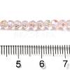 Electroplate Transparent Glass Beads Strands EGLA-A035-T3mm-L20-4
