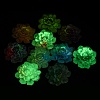 Luminous Transparent Epoxy Resin Decoden Cabochons CRES-M032-04B-2