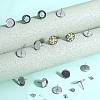 100Pcs Flat Round Stainless Steel Stud Earring Settings STAS-SP0001-61D-P-4