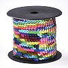 Eco-Friendly Electroplate Ornament Accessories Plastic Paillette Bead Strands PVC-T022-01-2