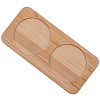 2 Round Slots Bamboo Serving Tray ODIS-WH0329-38B-1