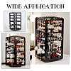360 Degree Plastic Rotating Jewelry Organizer Display Stands EDIS-WH0022-11B-6