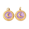 304 Stainless Steel Enamel Pendants STAS-U061-34G-B03-1
