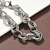 304 Stainless Steel Rolo Chain Bracelets for Women BJEW-S176-01P-B-2