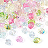 100Pcs 10 Colors Electroplated Transparent Glass Beads Strands GLAA-TA0003-83-2