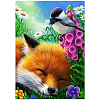 DIY Fox Pattern Diamond Painting Kits WG20439-09-1