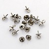 201 Stainless Steel Cup Pearl Peg Bails Pin Pendants STAS-N023-01-5mm-3