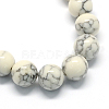 Dyed Synthetic Turquoise Gemstone Bead Strands TURQ-R032-8mm-XSS01-2