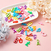 Opaque Acrylic Pendants and Plastic Pendants Set SACR-TA0001-05-7