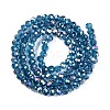 Electroplate Glass Beads Strands EGLA-A044-T4mm-B27-3
