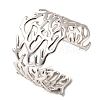 304 Stainless Steel Cuff Bangles BJEW-L705-02P-4