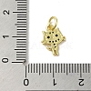 Real 18K Gold Plated Brass Pave Colorful Cubic Zirconia Pendants KK-M283-06E-02-3