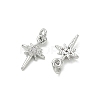 SHEGRACE Brass Micro Pave Cubic Zirconia Pendants XGRQ3D285-480P-2