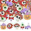 30Pcs 5 Styles Halloween Theme Alloy Enamel Pendants ENAM-CJ0005-10-8