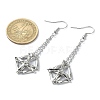 Natural Gemstone Dangle Earrings EJEW-JE05554-02-4