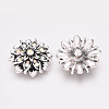 Alloy Rhinestone Snap Buttons SNAP-T001-95-2