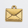 Tibetan Style Alloy Mail Charms PALLOY-EA10712Y-AG-2
