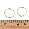 Brass Hoop Earring Findings KK-H503-33G-01-3