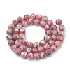 Dyed Natural Ocean White Jade Round Bead Strands G-R295-6mm-12-2