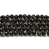 Natural Silver Sheen Obsidian Beads Strands G-E608-A02-C-1