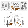 1 Set PET Hollow Out Drawing Painting Stencils DIY-MA0004-76A-1