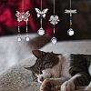 4Pcs 4 Style Glass Chandelier Suncatchers Prisms Chakra Hanging Pendant AJEW-SZ0002-27-3