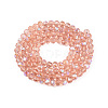 Electroplate Glass Beads Strands LS-EGLA-A044-T4mm-L21-3