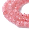 Dyed Natural Malaysia Jade Rondelle Beads Strands X-G-E316-2x4mm-66-3