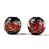 Handmade Gold Sand Lampwork Beads LAMP-T019-12mm-03-2