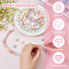HOBBIESAY 120Pcs 6 Colors Food Grade Eco-Friendly Silicone Beads SIL-HY0001-15-6