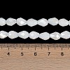 Opaque Solid Color Electroplate Glass Beads Strands LS-EGLA-N013-P4mm-B02-4