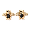 Brass Micro Pave Cubic Zirconia Pendants KK-A284-16G-01-1