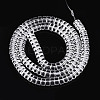 Transparent Glass Beads Strands GLAA-N028-3x6mm-01-2