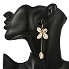 Natural Cowrie Shell Dangle Earrings EJEW-JE07285-5