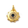 Brass Micro Pave Cubic Zirconia Charms KK-U033-22G-02-1