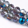 Electroplate Glass Faceted Rondelle Beads Strands EGLA-D020-3x2mm-22-3